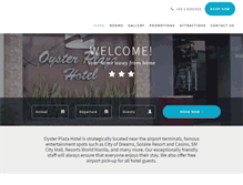 Tablet Screenshot of oysterplazahotel.com